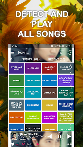 Music player ekran görüntüsü