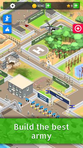 Idle Army Base: Tycoon Game ekran görüntüsü