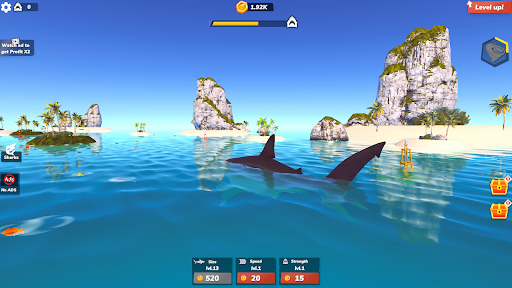 Idle Shark 2-Mega Tycoon Game ekran görüntüsü