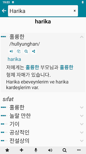 Korece - Türkçe ekran görüntüsü