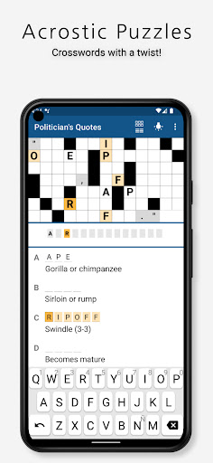 Acrostic Crossword Puzzles ekran görüntüsü