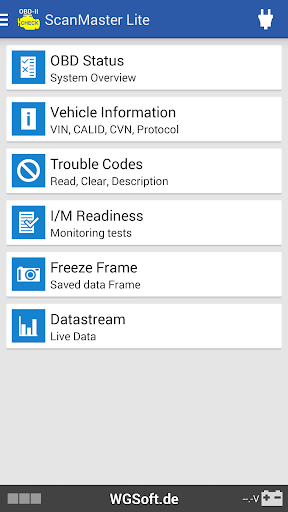 ScanMaster for ELM327 OBD-2 ekran görüntüsü