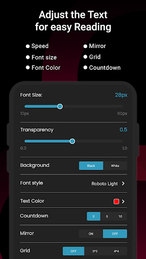 Teleprompter - Video Captions ekran görüntüsü