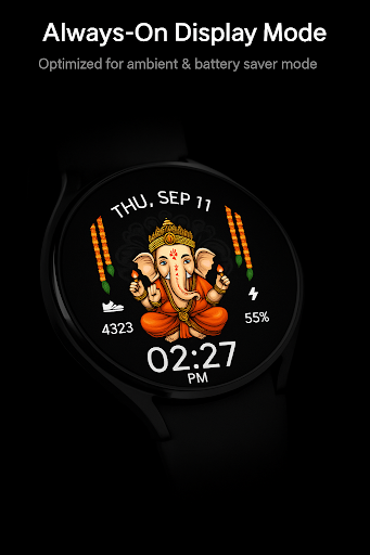 Lord Ganesha WatchFace ekran görüntüsü