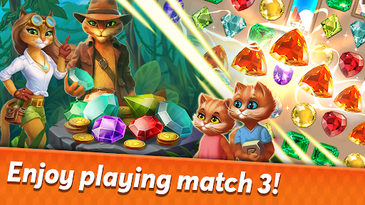 Indy Cat 2: Match 3 game ekran görüntüsü