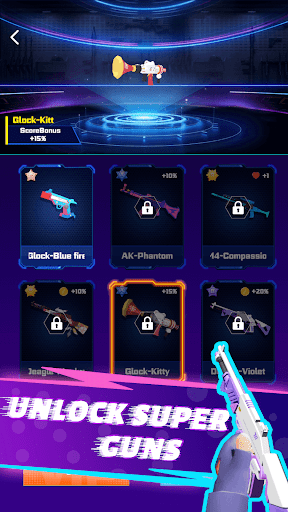 Cyber Shooter Edm Music Game ekran görüntüsü