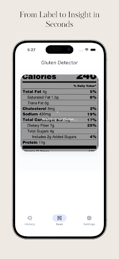 Ai Gluten Free Scanner ekran görüntüsü