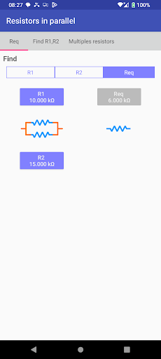 Series/Parallel Resistors ekran görüntüsü