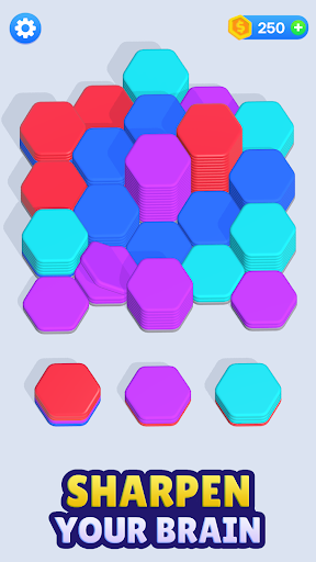 Hexagon Sorting - Color Merge ekran görüntüsü
