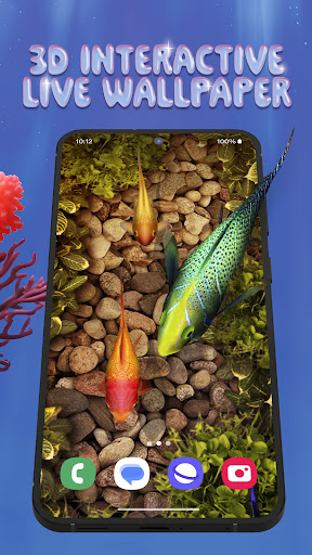 3D Fish Tank Live Wallpaper ekran görüntüsü