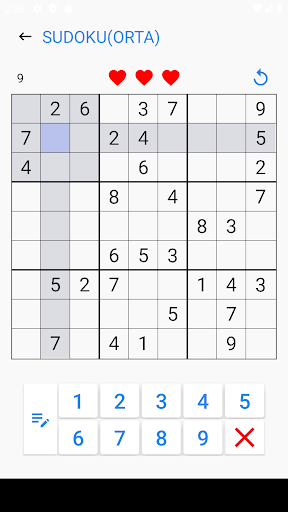 Sudoku ekran görüntüsü