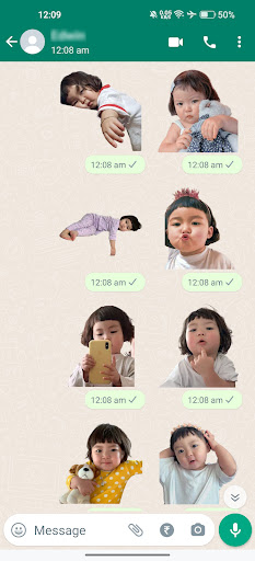 Cute Jinmiran Stickers ekran görüntüsü