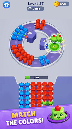Block Flow: Color Hole Jam ekran görüntüsü