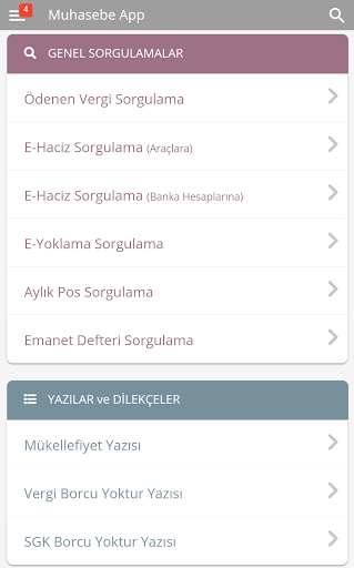 Muhasebe App ekran görüntüsü
