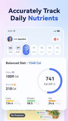 AI Calorie Counter - Appediet ekran görüntüsü
