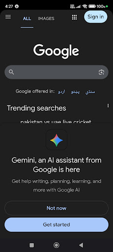 Web 2 App ekran görüntüsü
