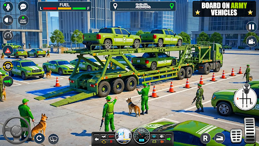 Army Vehicle Transport Games ekran görüntüsü