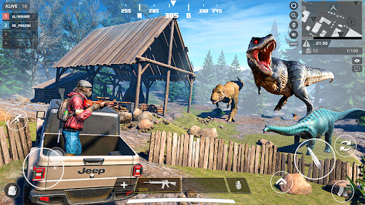 Dinozor avı oyunu 3D ekran görüntüsü