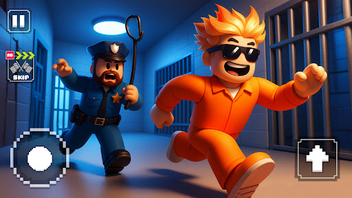 Prison Obby Memer Runner 3d ekran görüntüsü