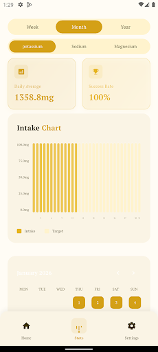 Simple Potassium Tracker ekran görüntüsü