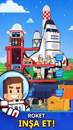 Rocket Star: Idle Tycoon Game ekran görüntüsü
