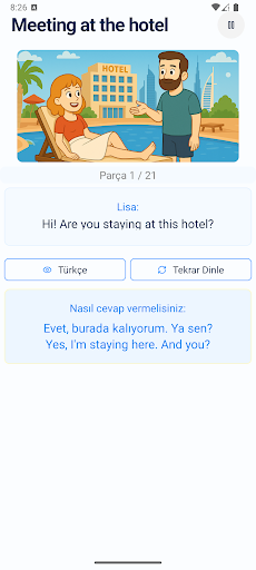 Because English ekran görüntüsü