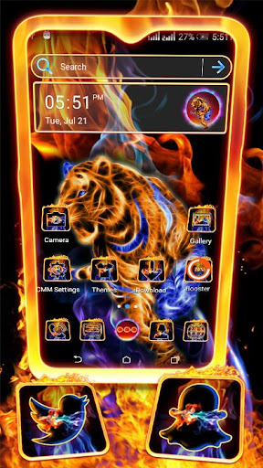 Fractal Tiger Launcher Theme ekran görüntüsü