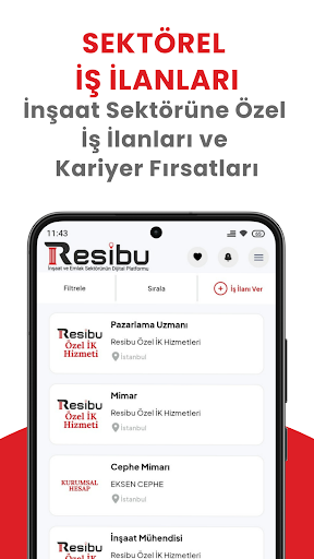 Resibu: İnşaat - İş & Kariyer ekran görüntüsü
