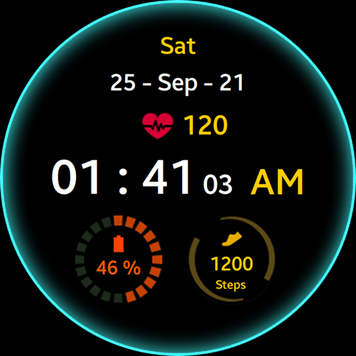 Green Glow Watch Face ekran görüntüsü