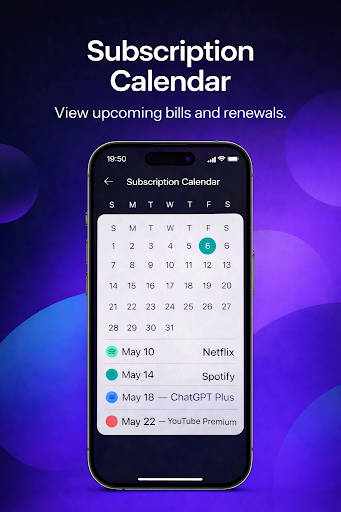 SubTrack: Bill Reminder ekran görüntüsü