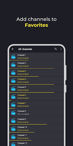 Televizo - IPTV player ekran görüntüsü