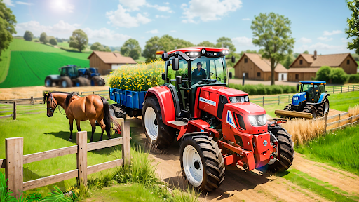 Farmer Tractor Farming Game 3D ekran görüntüsü