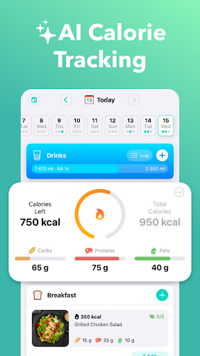 Nutrilio: Food Tracker & Water ekran görüntüsü