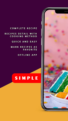 All Cake Recipes Offline ekran görüntüsü