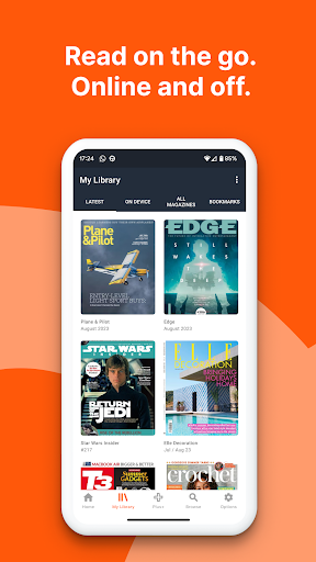 Pocketmags Magazine Newsstand ekran görüntüsü