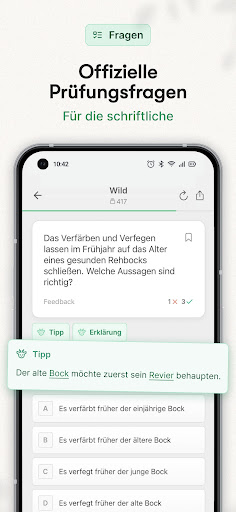 Waidwissen - Jagdschein App ekran görüntüsü