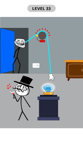 Stickman Thief Puzzle IQ Games ekran görüntüsü