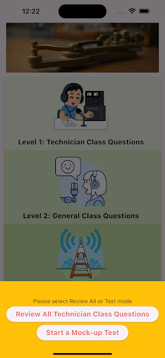 Ham Radio Exam Trainer ekran görüntüsü