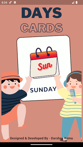 Days Flashcards For Kids ekran görüntüsü