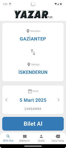 Yazar Tur ekran görüntüsü