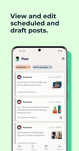 Hootsuite: Schedule Posts ekran görüntüsü