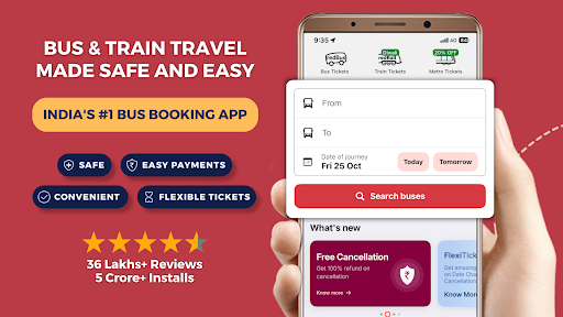 redBus Book Bus, Train Tickets ekran görüntüsü