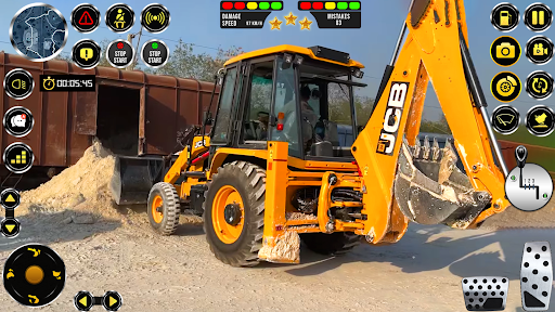 jcb eksavatör simülatör oyunla ekran görüntüsü