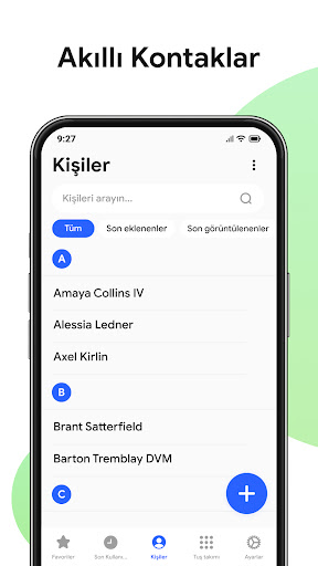 Kişiler: Telefon Uygulaması ekran görüntüsü