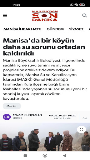 Manisa'dan Son Dakika ekran görüntüsü