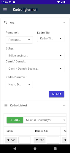 E-Ditib ekran görüntüsü