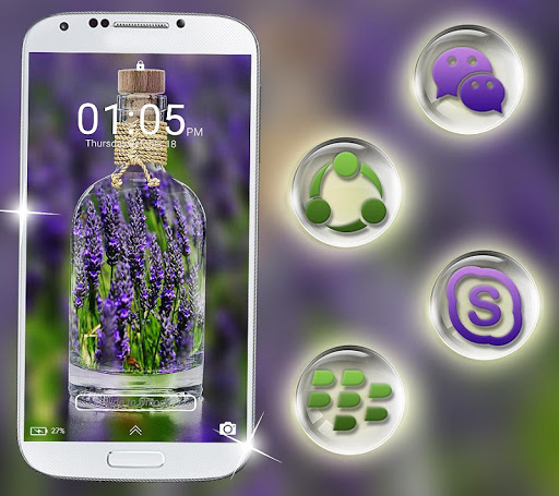 Lavender Launcher Theme ekran görüntüsü
