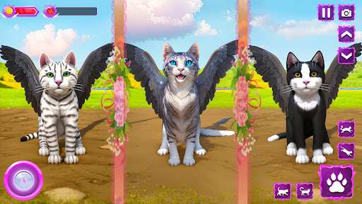 Flying Wild Cat Care Sim 3D ekran görüntüsü