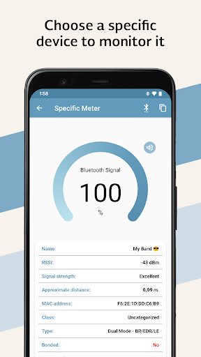 Bluetooth Signal Meter ekran görüntüsü