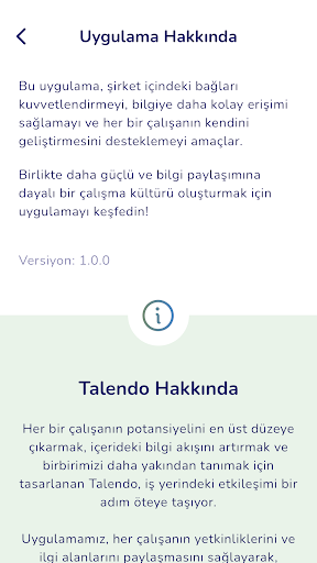 Talendo ekran görüntüsü